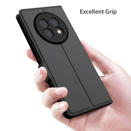 Kapa Noble Slim Magnetic Leather Flip Case Cover for Realme 13 PRO / 13 PRO PLUS | Card Holder Stand Flip Wallet Case (Black) - Mobizang