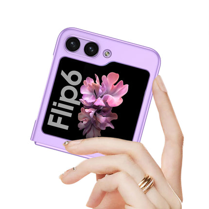 Kapa Ultra Thin Back Case for Samsung Galaxy Flip6 / Z Flip 6 | With [Inbuilt Glass]  Full Body Protection Hard Back Cover (Purple)