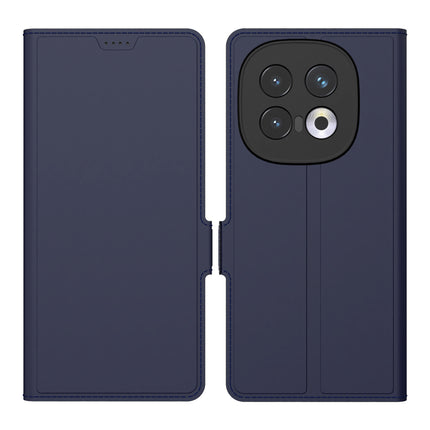 Kapa Noble Slim Magnetic Leather Flip Case Cover for Iqoo 13 (5G) | Card Holder Stand Flip Wallet Case (Blue)