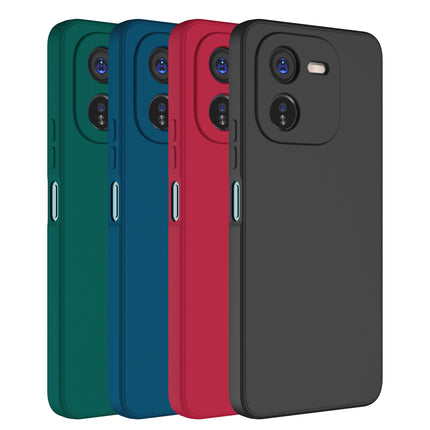 Kapa Matte Protective Lens Flexible Back Cover for IQOO Z9X | Slim Silicone with Soft Lining Shockproof Full Body Bumper Case (Black)