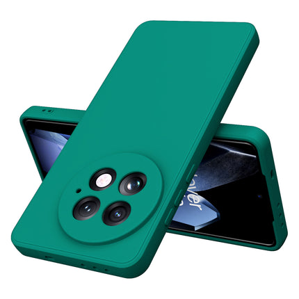 Kapa Matte Protective Lens Flexible Back Cover for OnePlus 13 | Slim Silicone with Soft Lining Shockproof Full Body Bumper Case (Green)