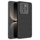 Kapa Soft Full Fabric Protective Back Case Cover for Realme GT 7 PRO | Shockproof Slim Hard Anti Slip Back Case (Black)