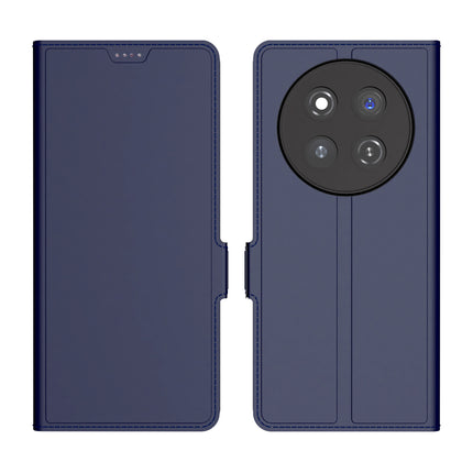 Kapa Noble Slim Magnetic Leather Flip Case Cover for Honor X9C 5G | Card Holder Stand Flip Wallet Case (Blue) - Mobizang