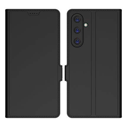 Kapa Noble Slim Magnetic Leather Flip Case Cover for Samsung Galaxy A35 (5G) | Card Holder Stand Flip Wallet Case (Black) - Mobizang