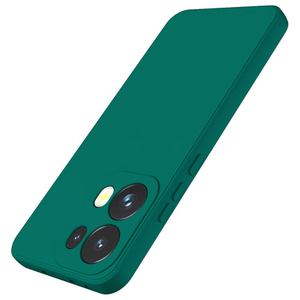 Kapa Matte Protective Lens Flexible Back Cover for Oppo Reno 13 Pro | Slim Silicone with Soft Lining Shockproof Full Body Bumper Case (Green)