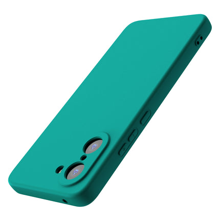 Kapa Matte Protective Lens Flexible Back Cover for OnePlus Nord CE 5 | Slim Silicone with Soft Lining Shockproof Full Body Bumper Case (Green)