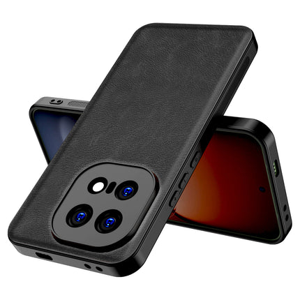 Kapa Tux Leather Back Cover for IQOO 15 5G | Slim Shockproof Camera Protection Bumper Case (Black)