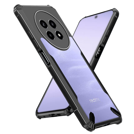 Kapa Bull Clear Back Cover for Realme 13 PRO / 13 PRO PLUS | [Military Grade Protection] Shock Proof Slim Hybrid Bumper Case (Black)