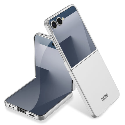 Kapa Ultra Thin Back Case for Samsung Galaxy Flip7 / Z Flip 7 | Full Body Protection Hard Back Cover (Silver)