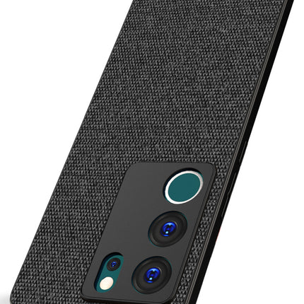 Kapa Soft Full Fabric Protective Back Case Cover for Vivo V29 (5G) / Vivo V29 Pro (5G) | Shockproof Slim Hard Anti Slip Back Case (Black)