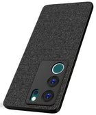 Kapa Soft Full Fabric Protective Back Case Cover for Vivo V29 (5G) / Vivo V29 Pro (5G) | Shockproof Slim Hard Anti Slip Back Case (Black)
