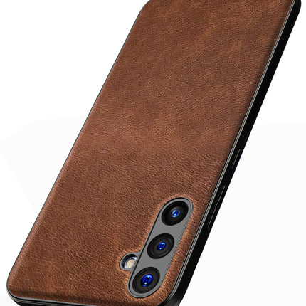 Kapa Tux Back Case for Samsung Galaxy A54 (5G) | Slim Leather Shockproof Camera Protection Back Cover (Brown)