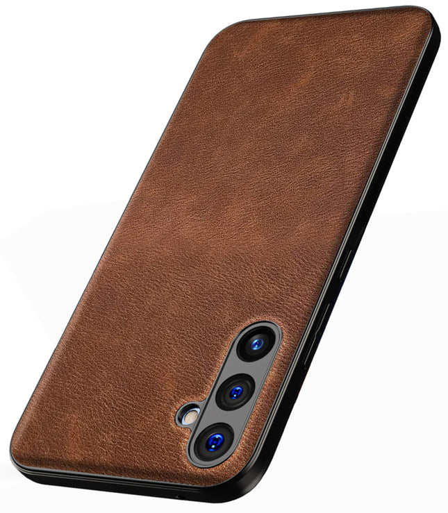 Kapa Tux Back Case for Samsung Galaxy A54 (5G) | Slim Leather Shockproof Camera Protection Back Cover (Brown)