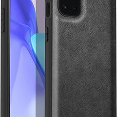 Tux Back Case for OnePlus 9R / One Plus 9R , Slim Leather Case with Soft Edge Shockproof Back Cover (Black) - Mobizang