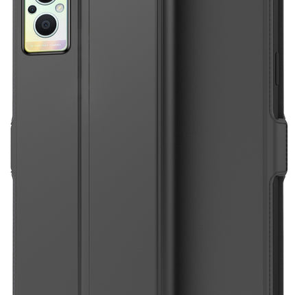Kapa Noble Slim Magnetic Leather Flip Case Cover for OPPO F21 PRO (5G) (Black)