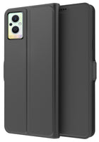 Kapa Noble Slim Magnetic Leather Flip Case Cover for OPPO F21 PRO (5G) (Black)