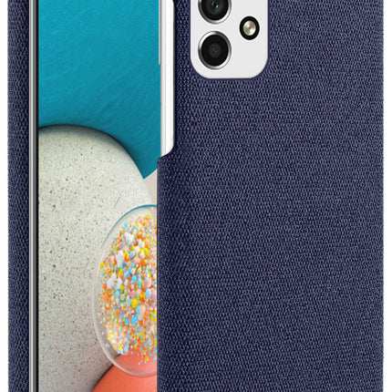 Kapa Woven Soft Fabric Case for Samsung Galaxy A73 (5G) Back Cover,  Shock Protection Slim Hard Anti Slip Back Cover (Blue)