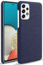 Kapa Woven Soft Fabric Case for Samsung Galaxy A73 (5G) Back Cover,  Shock Protection Slim Hard Anti Slip Back Cover (Blue)