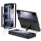 Kapa Magnetic Hinge Case for Samsung Galaxy Z Fold 5 | Inbuilt S-Pen Holder Stand Hybrid Back Cover (Black) - Mobizang