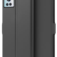 Kapa Noble Slim Magnetic Leather Flip Case Cover for OnePlus 10R  (Black) - Mobizang