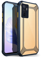 Kapa Unicorn for Vivo V23E (5G) Clear Back Case, Shock Proof Slim Hybrid Bumper Cover (Blue)