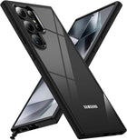 Kapa Hawkeye-I Clear Back Cover for Samsung Galaxy S24 ULTRA | Camera Lens Protector Shockproof Slim Clear Case Cover (Black) - Mobizang