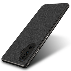 Soft Full Fabric Protective Back Case Cover for Poco F3 GT (Black) - Mobizang