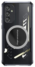 Kapa Magnetic Heat Dissipation Gaming Back Cover For Samsung Galaxy A25 | Slim Shockproof Bumper Case (Black)