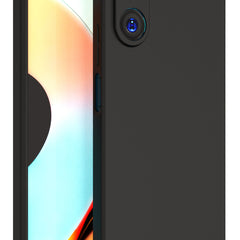 Kapa Matte Lens Protective Shockproof Flexible Back Cover for Realme 10 Pro Case | Slim Silicone with Soft Lining Shockproof Full Body Bumper (Black) - Mobizang