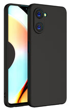 Kapa Matte Lens Protective Shockproof Flexible Back Cover for Realme 10 Pro Case | Slim Silicone with Soft Lining Shockproof Full Body Bumper (Black) - Mobizang