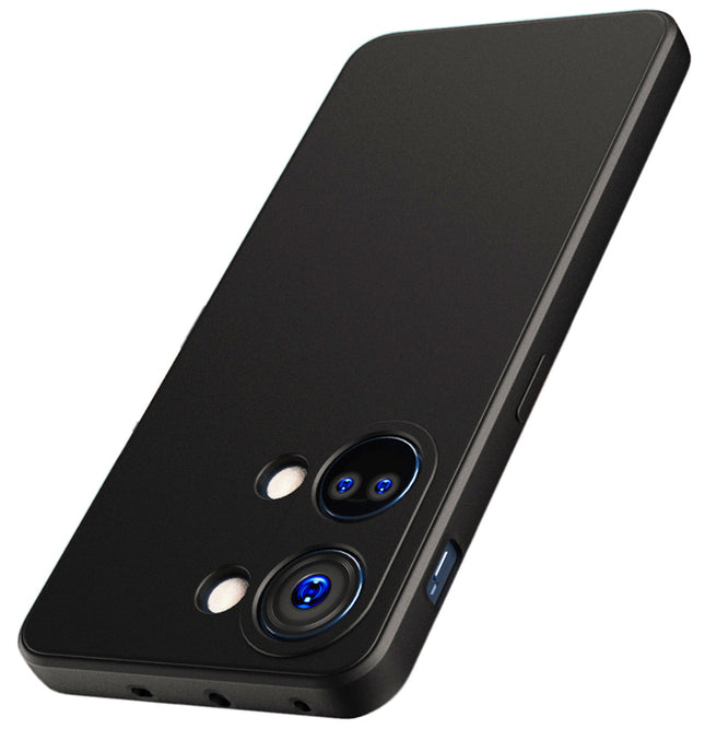 Kapa Matte Protective Lens Flexible Back Cover for Oneplus Nord 3 | Slim Silicone with Soft Lining Shockproof Full Body Bumper Case (Black)