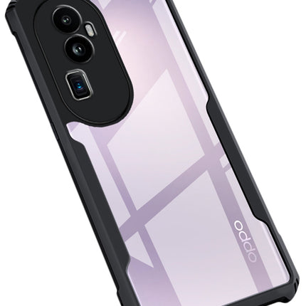 Kapa Beetle Back Cover for Oppo Reno 10 Pro Plus | [Military Grade Protection] Shock Proof Slim Hybrid Bumper Case (Black)