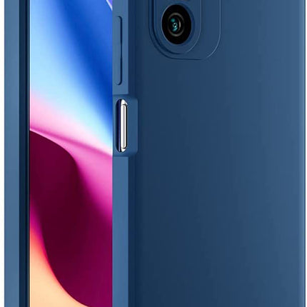 Matte Lens Protective Back Cover for Xiaomi 11X Pro / Mi 11X , Slim Silicone with Soft Lining Shockproof Flexible Full Body Bumper Case , Blue