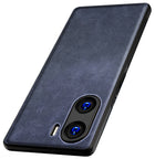 Kapa Tux Leather Back Cover for Vivo V29E | Slim Shockproof Camera Protection Bumper Case (Blue)