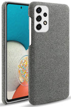 Kapa Woven Soft Fabric Case for Samsung Galaxy A73 (5G) Back Cover,  Shock Protection Slim Hard Anti Slip Back Cover (Grey)