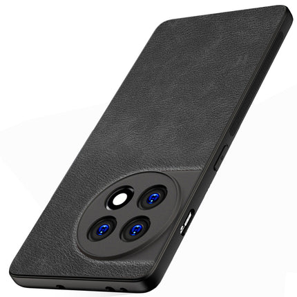 Kapa Tux Back Case for OnePlus 11R | Slim Leather Shockproof Camera Protection Back Cover (Black) - Mobizang