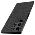 Kapa Soft Full Fabric Protective Back Case Cover for Samsung Galaxy S24 ULTRA | Shockproof Slim Hard Anti Slip Back Case (Black) - Mobizang