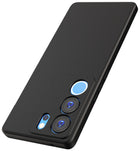 Kapa Matte Protective Lens Flexible Back Cover for VIvo V29 PRO (5G) | Slim Silicone with Soft Lining Shockproof Full Body Bumper Case (Black) - Mobizang