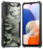 Kapa Bull Camouflage Back Cover for Samsung Galaxy S24 PLUS | [Military Grade Protection] Shock Proof Slim Hybrid Bumper Case (Black) - Mobizang