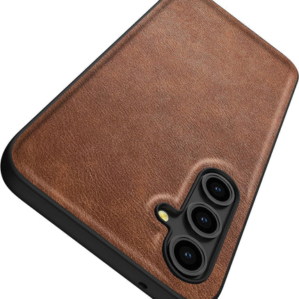 Kapa Tux Leather Back Cover for Samsung Galaxy S23 FE | Slim Shockproof Camera Protection Bumper Case (Blue) - Mobizang