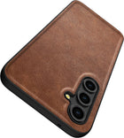 Kapa Tux Leather Back Cover for Samsung Galaxy S23 FE | Slim Shockproof Camera Protection Bumper Case (Blue) - Mobizang