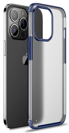 Shield Frosted Acrylic Back Shock Proof Case Cover for Apple iPhone 13 Pro Max (6.7) (Blue)
