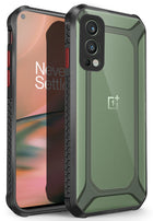 Unicorn for OnePlus Nord 2 (5G) / One Plus Nord 2 (5G) Clear Back Case, [Military Grade Protection] Shock Proof Slim Hybrid Bumper Cover (Black)