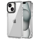 Kapa Warrior Acrylic Clear Back Cover For Apple iPhone 15 | Slim Shockproof [Military Grade Protection] Hybrid Bumper Case (Transparent Sides)