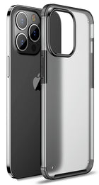 Shield Frosted Acrylic Back Shock Proof Case Cover for Apple iPhone 13 Pro Max (6.7) (Black)