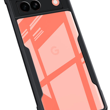 Kapa Beetle for Google Pixel 7A Back Case | [Military Grade Protection] Shock Proof Slim Hybrid Bumper Cover (Black)