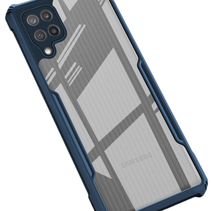Beetle for Samsung Galaxy A12 / M12 / F12 Back Case, [Military Grade Protection] Shock Proof Slim Hybrid Bumper Cover (Blue)
