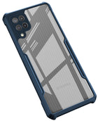 Beetle for Samsung Galaxy A12 / M12 / F12 Back Case, [Military Grade Protection] Shock Proof Slim Hybrid Bumper Cover (Blue)