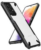 Kapa Bull Back Cover for Samsung Galaxy A73 (5G), Shockproof Slim Hybrid Clear Case (Black)