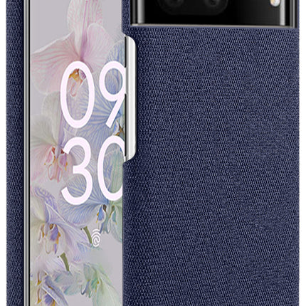 Kapa Woven Soft Fabric Case for Google Pixel 7 Back Cover, Shock Protection Slim Hard Anti Slip Back Cover (Blue)